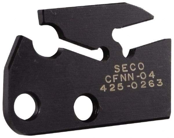Seco - 0.118" Blade Width, 7.02" OAL, Single End Indexable Cut-Off Blade - 0.866" Max Depth of Cut, CFNN Blade, MDT Series - USA Tool & Supply