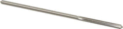 Made in USA - 0.164" High Speed Steel 6 Flute Chucking Reamer - Straight Flute, 0.153" Straight Shank, 1-1/8" Flute Length, 4-1/2" OAL - USA Tool & Supply