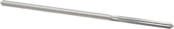 Made in USA - 0.1645" High Speed Steel 6 Flute Chucking Reamer - Straight Flute, 0.153" Straight Shank, 1-1/8" Flute Length, 4-1/2" OAL - USA Tool & Supply