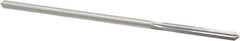 Made in USA - 0.1645" High Speed Steel 6 Flute Chucking Reamer - Straight Flute, 0.153" Straight Shank, 1-1/8" Flute Length, 4-1/2" OAL - USA Tool & Supply