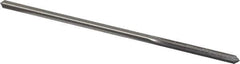 Made in USA - 0.165" High Speed Steel 6 Flute Chucking Reamer - Straight Flute, 0.153" Straight Shank, 1-1/8" Flute Length, 4-1/2" OAL - USA Tool & Supply