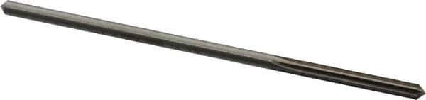 Made in USA - 0.1655" High Speed Steel 6 Flute Chucking Reamer - Straight Flute, 0.153" Straight Shank, 1-1/8" Flute Length, 4-1/2" OAL - USA Tool & Supply