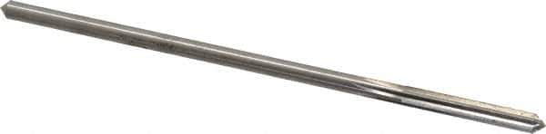 Made in USA - 0.1685" High Speed Steel 6 Flute Chucking Reamer - Straight Flute, 0.1595" Straight Shank, 1-1/8" Flute Length, 4-1/2" OAL - USA Tool & Supply