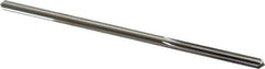 Made in USA - 0.17" High Speed Steel 6 Flute Chucking Reamer - Straight Flute, 0.1595" Straight Shank, 1-1/8" Flute Length, 4-1/2" OAL - USA Tool & Supply