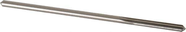 Made in USA - 0.1745" High Speed Steel 6 Flute Chucking Reamer - Straight Flute, 0.1645" Straight Shank, 1-1/8" Flute Length, 4-1/2" OAL - USA Tool & Supply