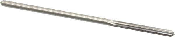 Made in USA - 0.1765" High Speed Steel 6 Flute Chucking Reamer - Straight Flute, 0.1645" Straight Shank, 1-1/8" Flute Length, 4-1/2" OAL - USA Tool & Supply