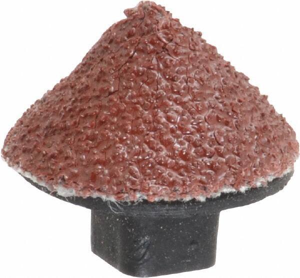 Superior Abrasives - 5/8" Diam 60 Grit 90° Included Angle Cone Center Lap - Aluminum Oxide, Medium Grade, Shank Mounted - USA Tool & Supply