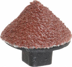 Superior Abrasives - 5/8" Diam 60 Grit 90° Included Angle Cone Center Lap - Aluminum Oxide, Medium Grade, Shank Mounted - USA Tool & Supply