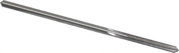 Made in USA - 0.178" High Speed Steel 6 Flute Chucking Reamer - Straight Flute, 0.1704" Straight Shank, 1-1/8" Flute Length, 4-1/2" OAL - USA Tool & Supply