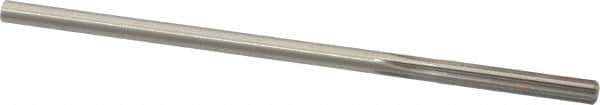 Made in USA - 0.1815" High Speed Steel 6 Flute Chucking Reamer - Straight Flute, 0.1755" Straight Shank, 1-1/8" Flute Length, 4-1/2" OAL - USA Tool & Supply