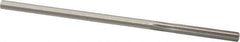 Made in USA - 0.1815" High Speed Steel 6 Flute Chucking Reamer - Straight Flute, 0.1755" Straight Shank, 1-1/8" Flute Length, 4-1/2" OAL - USA Tool & Supply