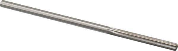 Made in USA - 0.1835" High Speed Steel 6 Flute Chucking Reamer - Straight Flute, 0.1755" Straight Shank, 1-1/8" Flute Length, 4-1/2" OAL - USA Tool & Supply