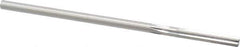 Made in USA - 0.2025" High Speed Steel 6 Flute Chucking Reamer - Straight Flute, 0.1945" Straight Shank, 1-1/4" Flute Length, 5" OAL - USA Tool & Supply