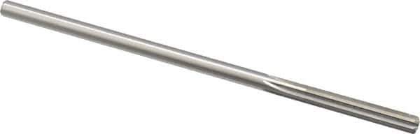 Made in USA - 0.2035" High Speed Steel 6 Flute Chucking Reamer - Straight Flute, 0.1945" Straight Shank, 1-1/4" Flute Length, 5" OAL - USA Tool & Supply