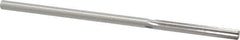 Made in USA - 0.2045" High Speed Steel 6 Flute Chucking Reamer - Straight Flute, 0.1945" Straight Shank, 1-1/4" Flute Length, 5" OAL - USA Tool & Supply