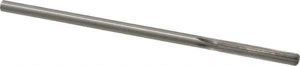 Made in USA - 0.241" High Speed Steel 6 Flute Chucking Reamer - Straight Flute, 0.2329" Straight Shank, 1-1/2" Flute Length, 6" OAL - USA Tool & Supply