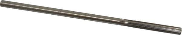 Made in USA - 0.245" High Speed Steel 6 Flute Chucking Reamer - Straight Flute, 0.2329" Straight Shank, 1-1/2" Flute Length, 6" OAL - USA Tool & Supply