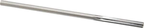 Made in USA - 0.247" High Speed Steel 6 Flute Chucking Reamer - Straight Flute, 0.2405" Straight Shank, 1-1/2" Flute Length, 6" OAL - USA Tool & Supply