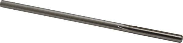 Made in USA - 0.254" High Speed Steel 6 Flute Chucking Reamer - Straight Flute, 0.2405" Straight Shank, 1-1/2" Flute Length, 6" OAL - USA Tool & Supply