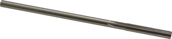 Made in USA - 0.274" High Speed Steel 6 Flute Chucking Reamer - Straight Flute, 1/4" Straight Shank, 1-1/2" Flute Length, 6" OAL - USA Tool & Supply