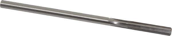 Made in USA - 19/64" High Speed Steel 6 Flute Chucking Reamer - Straight Flute, 0.2792" Straight Shank, 1-1/2" Flute Length, 6" OAL - USA Tool & Supply