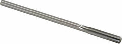 Made in USA - 0.319" High Speed Steel 6 Flute Chucking Reamer - Straight Flute, 0.2792" Straight Shank, 1-1/2" Flute Length, 6" OAL - USA Tool & Supply