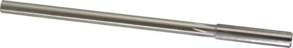 Made in USA - 0.34" High Speed Steel 6 Flute Chucking Reamer - Straight Flute, 0.2792" Straight Shank, 1-1/2" Flute Length, 6" OAL - USA Tool & Supply
