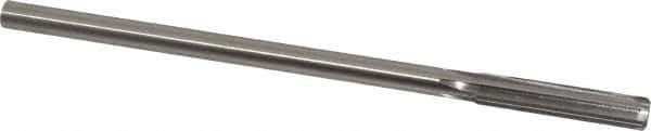 Made in USA - 0.355" High Speed Steel 6 Flute Chucking Reamer - Straight Flute, 0.3105" Straight Shank, 1-3/4" Flute Length, 7" OAL - USA Tool & Supply
