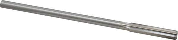 Made in USA - 0.37" High Speed Steel 6 Flute Chucking Reamer - Straight Flute, 0.3105" Straight Shank, 1-3/4" Flute Length, 7" OAL - USA Tool & Supply