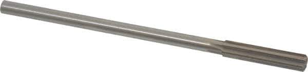 Made in USA - 3/8" High Speed Steel 6 Flute Chucking Reamer - Straight Flute, 0.3105" Straight Shank, 1-3/4" Flute Length, 7" OAL - USA Tool & Supply