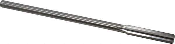Made in USA - 0.391" High Speed Steel 6 Flute Chucking Reamer - Straight Flute, 0.3105" Straight Shank, 1-3/4" Flute Length, 7" OAL - USA Tool & Supply