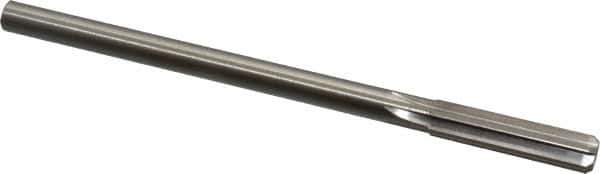 Made in USA - 0.429" High Speed Steel 6 Flute Chucking Reamer - Straight Flute, 0.373" Straight Shank, 1-3/4" Flute Length, 7" OAL - USA Tool & Supply