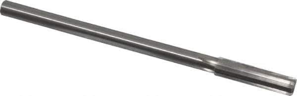 Made in USA - 0.433" High Speed Steel 6 Flute Chucking Reamer - Straight Flute, 0.373" Straight Shank, 1-3/4" Flute Length, 7" OAL - USA Tool & Supply