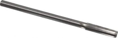 Made in USA - 0.433" High Speed Steel 6 Flute Chucking Reamer - Straight Flute, 0.373" Straight Shank, 1-3/4" Flute Length, 7" OAL - USA Tool & Supply