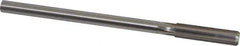 Made in USA - 0.436" High Speed Steel 6 Flute Chucking Reamer - Straight Flute, 0.373" Straight Shank, 1-3/4" Flute Length, 7" OAL - USA Tool & Supply