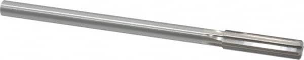 Made in USA - 0.444" High Speed Steel 6 Flute Chucking Reamer - USA Tool & Supply