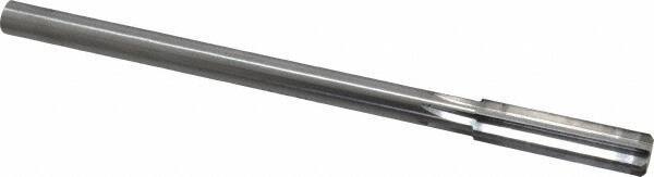 Made in USA - 0.451" High Speed Steel 6 Flute Chucking Reamer - Straight Flute, 0.373" Straight Shank, 1-3/4" Flute Length, 7" OAL - USA Tool & Supply