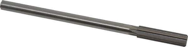 Made in USA - 0.464" High Speed Steel 6 Flute Chucking Reamer - Straight Flute, 0.373" Straight Shank, 1-3/4" Flute Length, 7" OAL - USA Tool & Supply