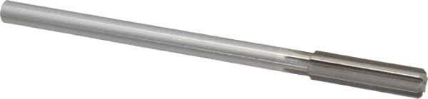 Made in USA - 0.465" High Speed Steel 6 Flute Chucking Reamer - Straight Flute, 0.373" Straight Shank, 1-3/4" Flute Length, 7" OAL - USA Tool & Supply