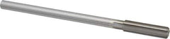 Made in USA - 0.465" High Speed Steel 6 Flute Chucking Reamer - Straight Flute, 0.373" Straight Shank, 1-3/4" Flute Length, 7" OAL - USA Tool & Supply