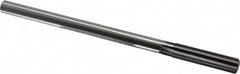 Made in USA - 0.472" High Speed Steel 6 Flute Chucking Reamer - USA Tool & Supply