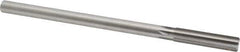 Made in USA - 0.476" High Speed Steel 6 Flute Chucking Reamer - Straight Flute, 0.4355" Straight Shank, 2" Flute Length, 8" OAL - USA Tool & Supply