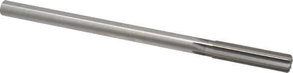 Made in USA - 0.477" High Speed Steel 6 Flute Chucking Reamer - Straight Flute, 0.4355" Straight Shank, 2" Flute Length, 8" OAL - USA Tool & Supply