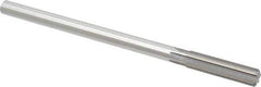 Made in USA - 0.486" High Speed Steel 6 Flute Chucking Reamer - Straight Flute, 0.4355" Straight Shank, 2" Flute Length, 8" OAL - USA Tool & Supply