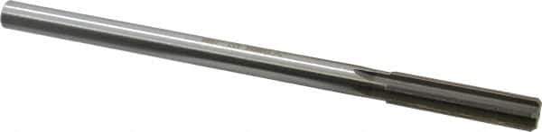 Made in USA - 0.489" High Speed Steel 6 Flute Chucking Reamer - Straight Flute, 0.4355" Straight Shank, 2" Flute Length, 8" OAL - USA Tool & Supply