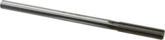 Made in USA - 0.489" High Speed Steel 6 Flute Chucking Reamer - Straight Flute, 0.4355" Straight Shank, 2" Flute Length, 8" OAL - USA Tool & Supply