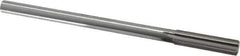 Made in USA - 0.494" High Speed Steel 6 Flute Chucking Reamer - Straight Flute, 0.4355" Straight Shank, 2" Flute Length, 8" OAL - USA Tool & Supply