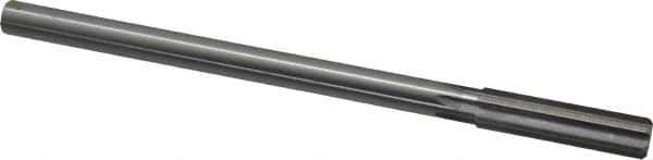 Made in USA - .504 Dia High Speed Steel 6 Flute Chucking Reamer - Straight Flute, 0.4355" Straight Shank, 2" Flute Length, 8" OAL - USA Tool & Supply