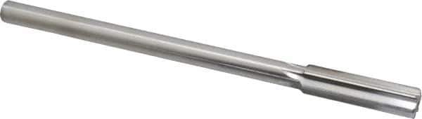 Made in USA - 0.548" High Speed Steel Chucking Reamer - Straight Flute, Straight Shank - USA Tool & Supply