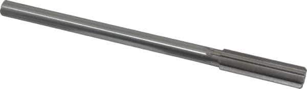 Made in USA - 0.561" High Speed Steel 8 Flute Chucking Reamer - Straight Flute, 0.4355" Straight Shank, 2" Flute Length, 8" OAL - USA Tool & Supply
